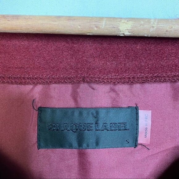 Blaque Label Off Shoulder Top in Bordeaux Wool Blend - Picture 4 of 8